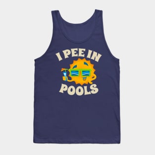 i pee in pools - sun cool .AL Tank Top